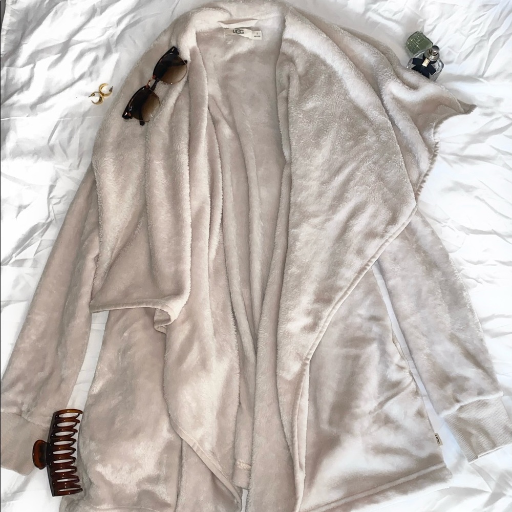 NWT! UGG Janni Open Front Cardigan Soft Cream Size Small
